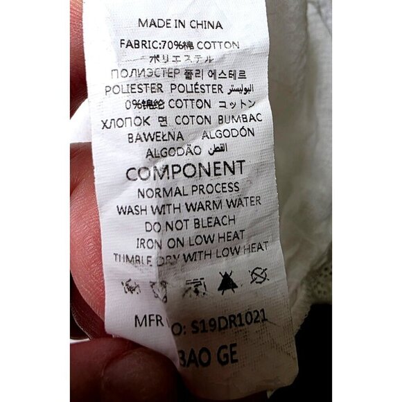 Simplee White Lace Embroidered Dress Size M - Picture 14 of 15